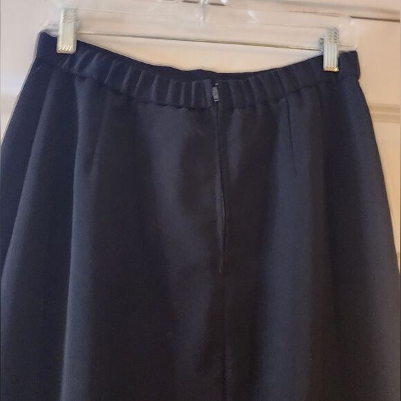 Positive Attitude black zip back maxi skirt with side slit size 12 - Picture 5 of 6
